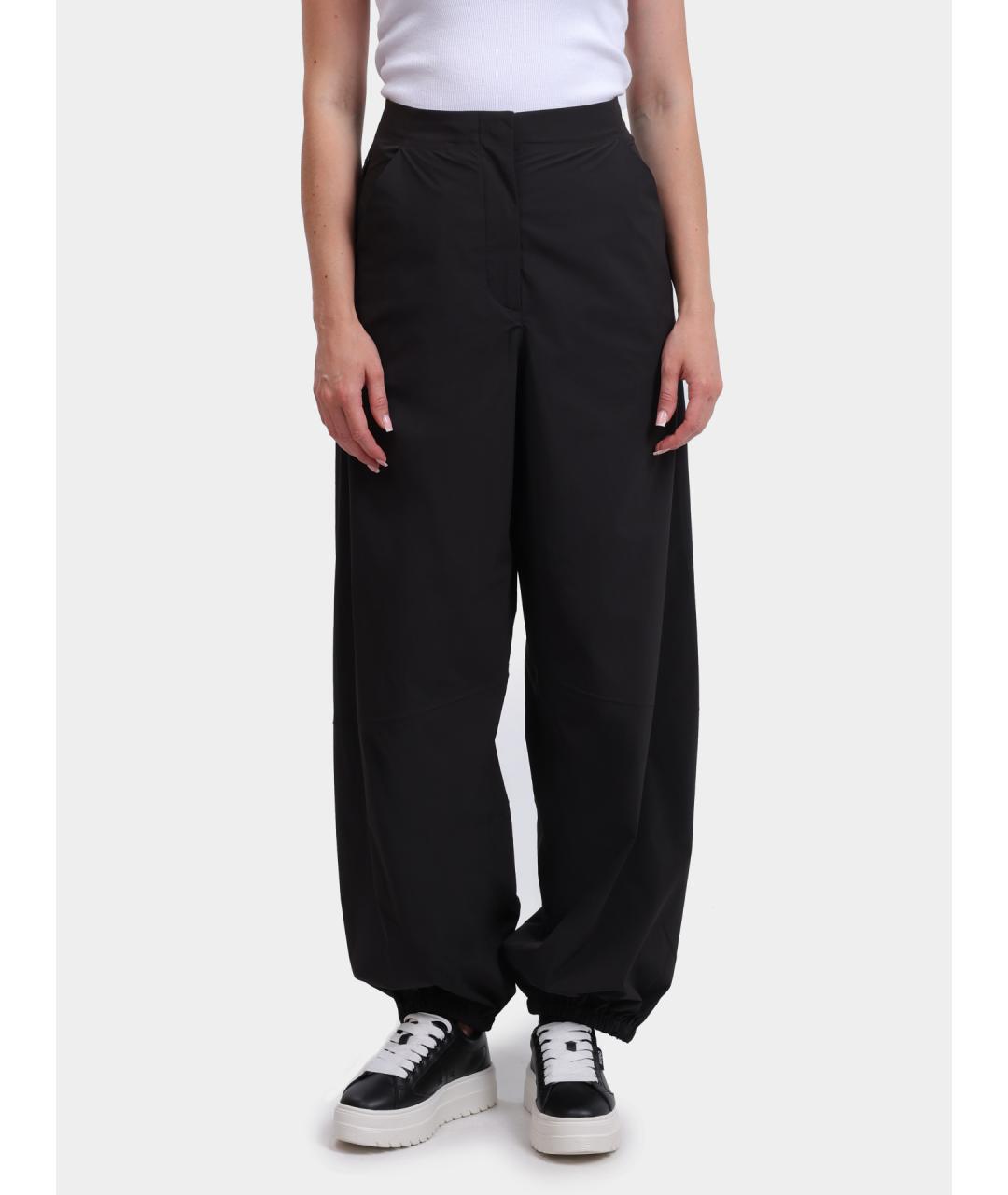 HERNO Черные прямые брюки, фото 6