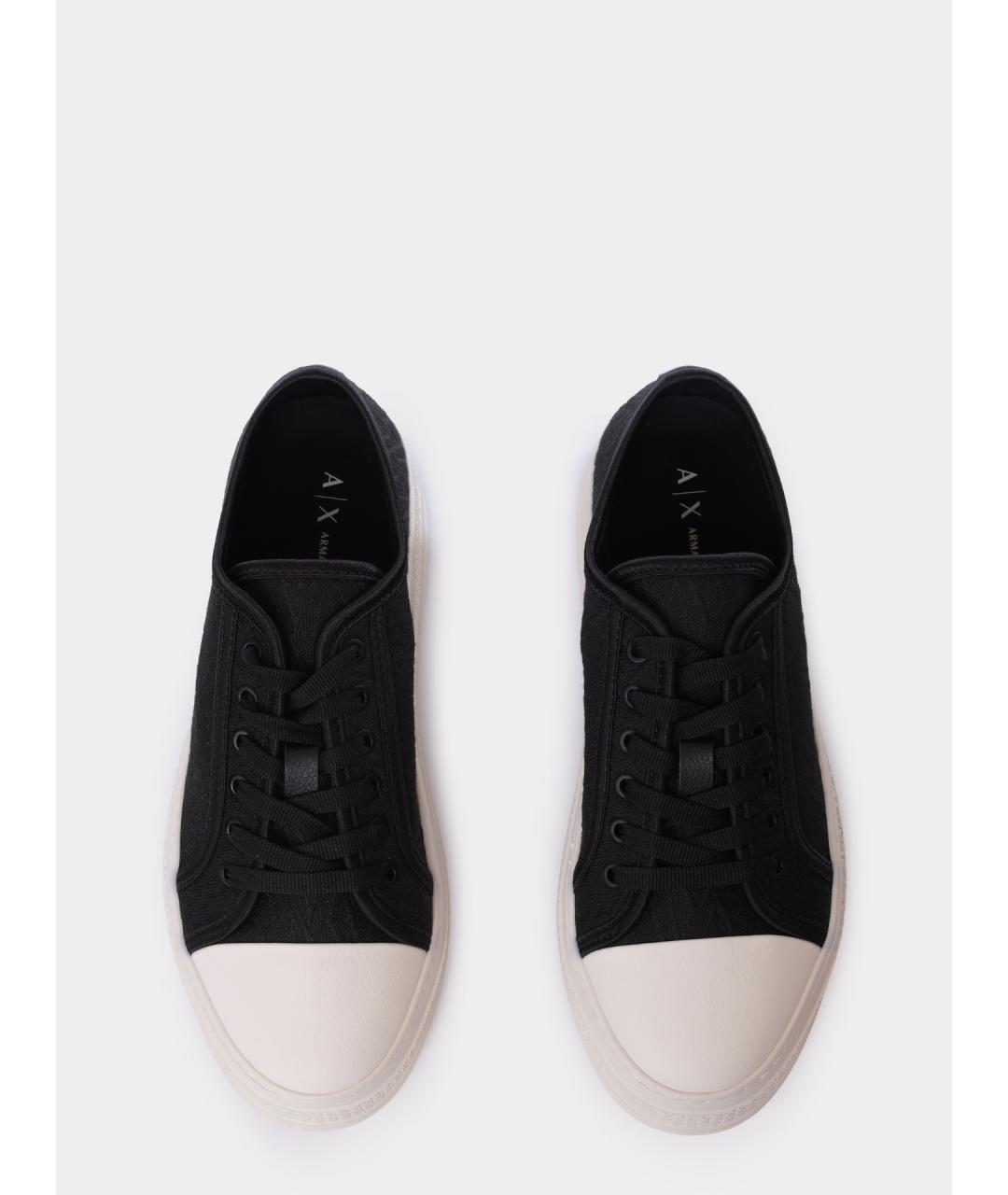 ARMANI EXCHANGE Черные текстильные кеды, фото 3
