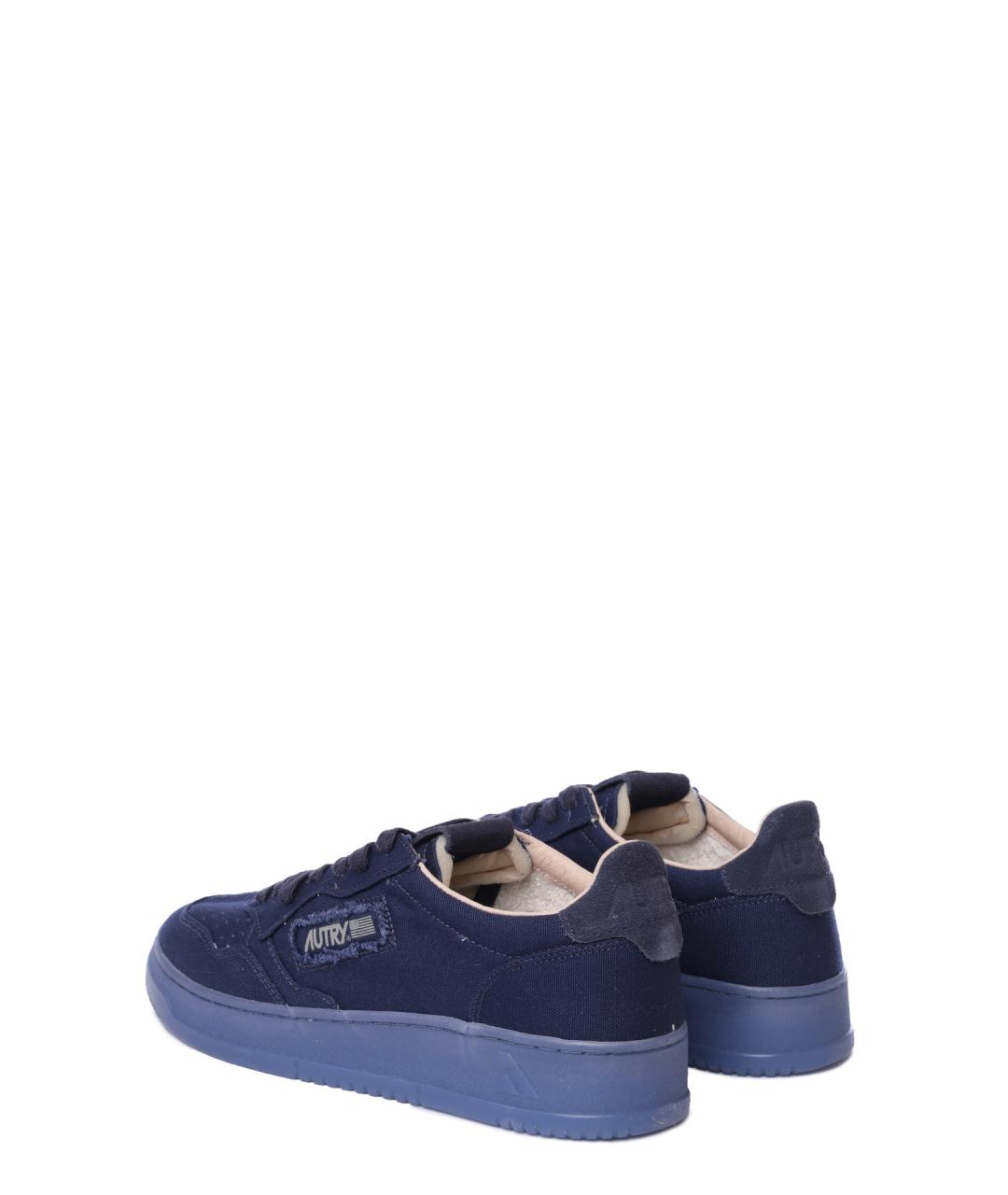 AUTRY Синие текстильные низкие кроссовки / кеды, фото 5