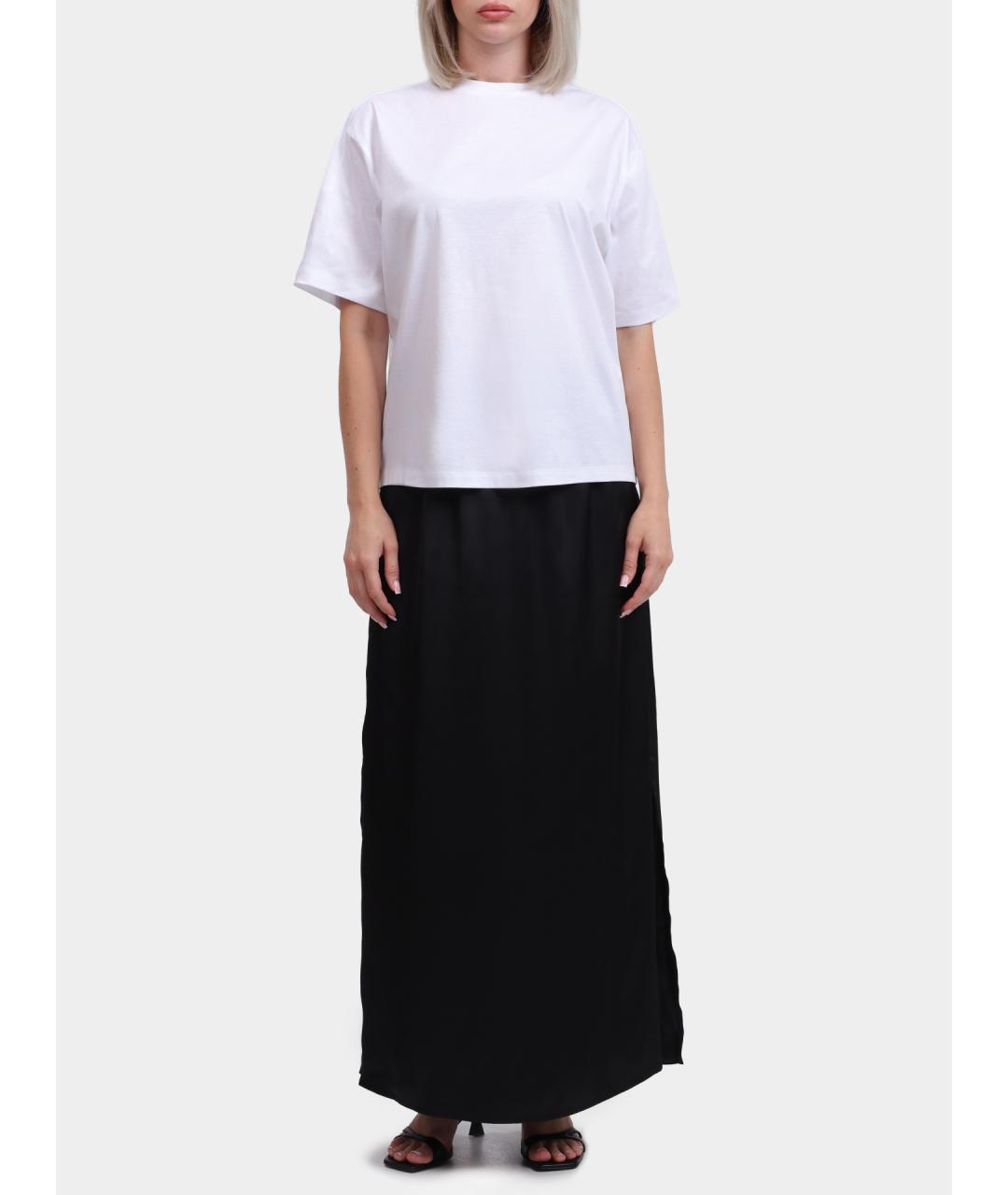HERNO Черная полиэстеровая юбка макси, фото 2