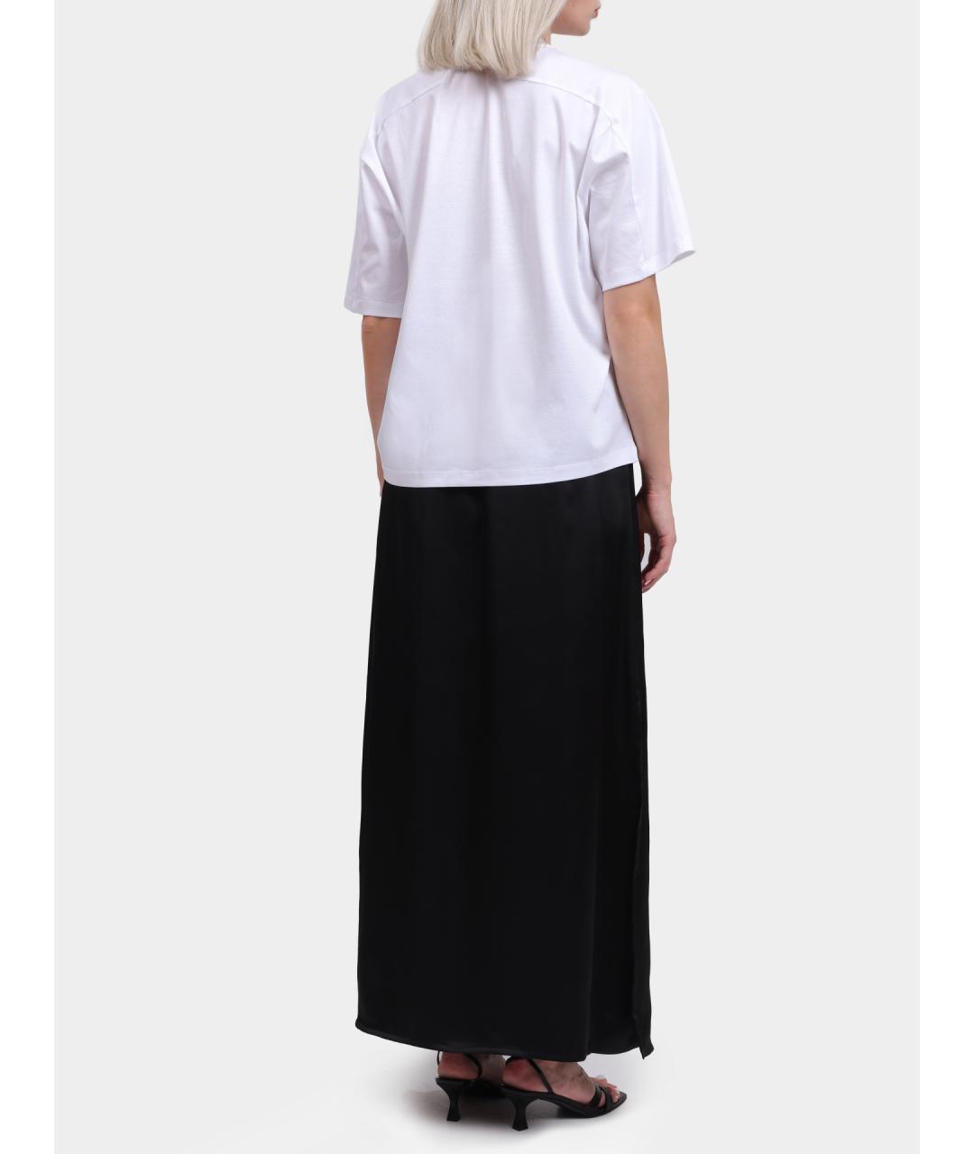 HERNO Черная полиэстеровая юбка макси, фото 3