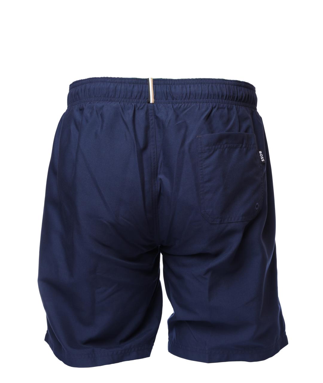 HUGO BOSS Синие полиамидовые шорты, фото 3