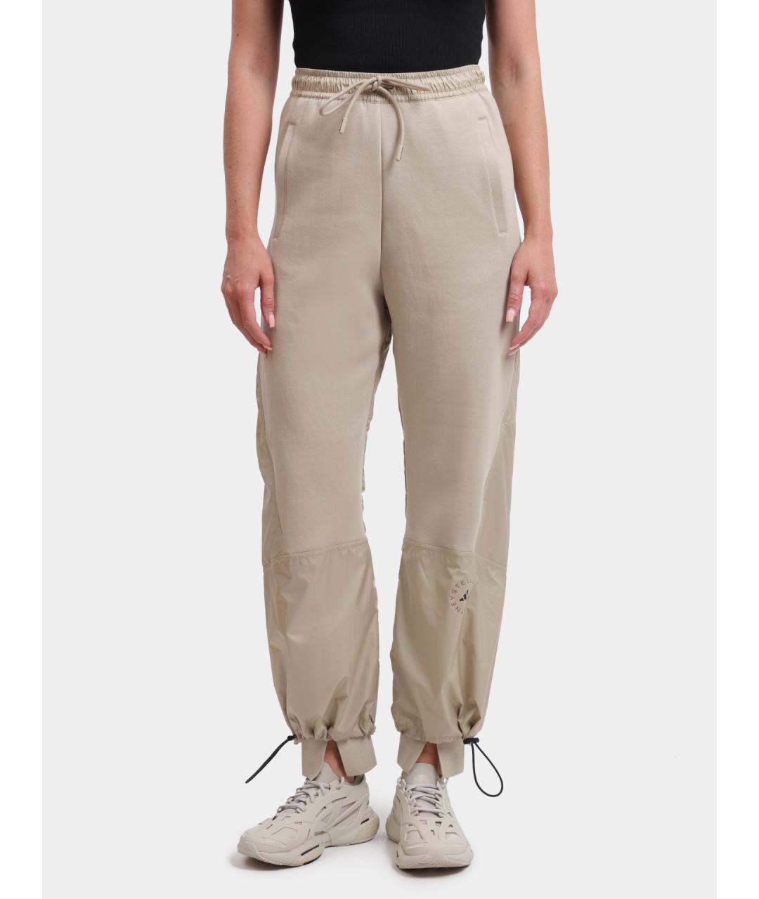 ADIDAS BY STELLA MCCARTNEY Бежевые хлопковые прямые брюки, фото 6