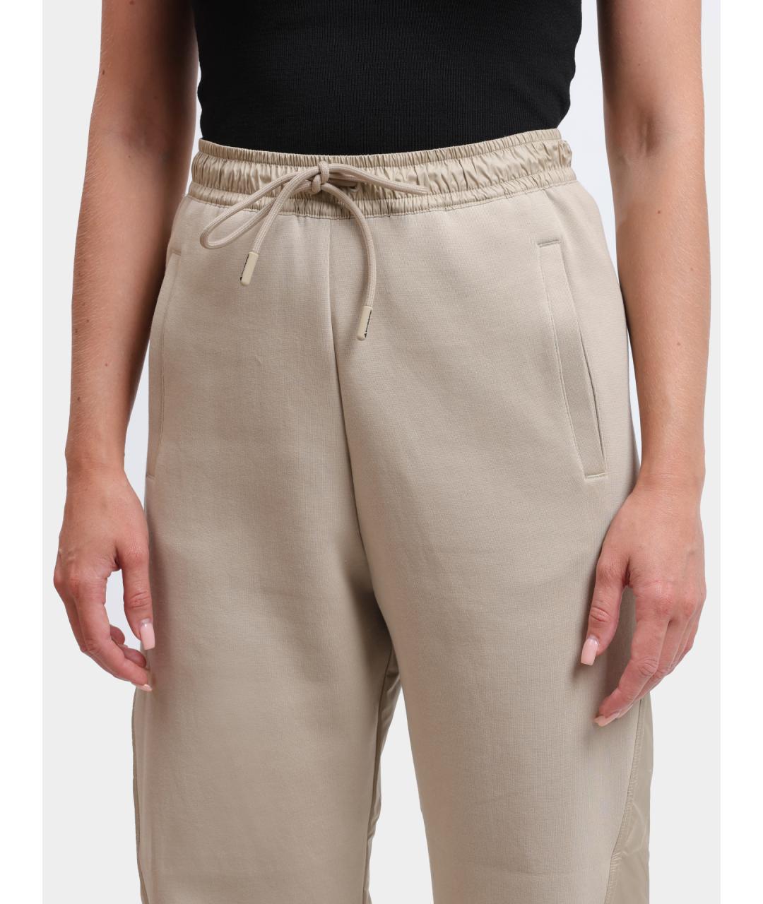 ADIDAS BY STELLA MCCARTNEY Бежевые хлопковые прямые брюки, фото 5