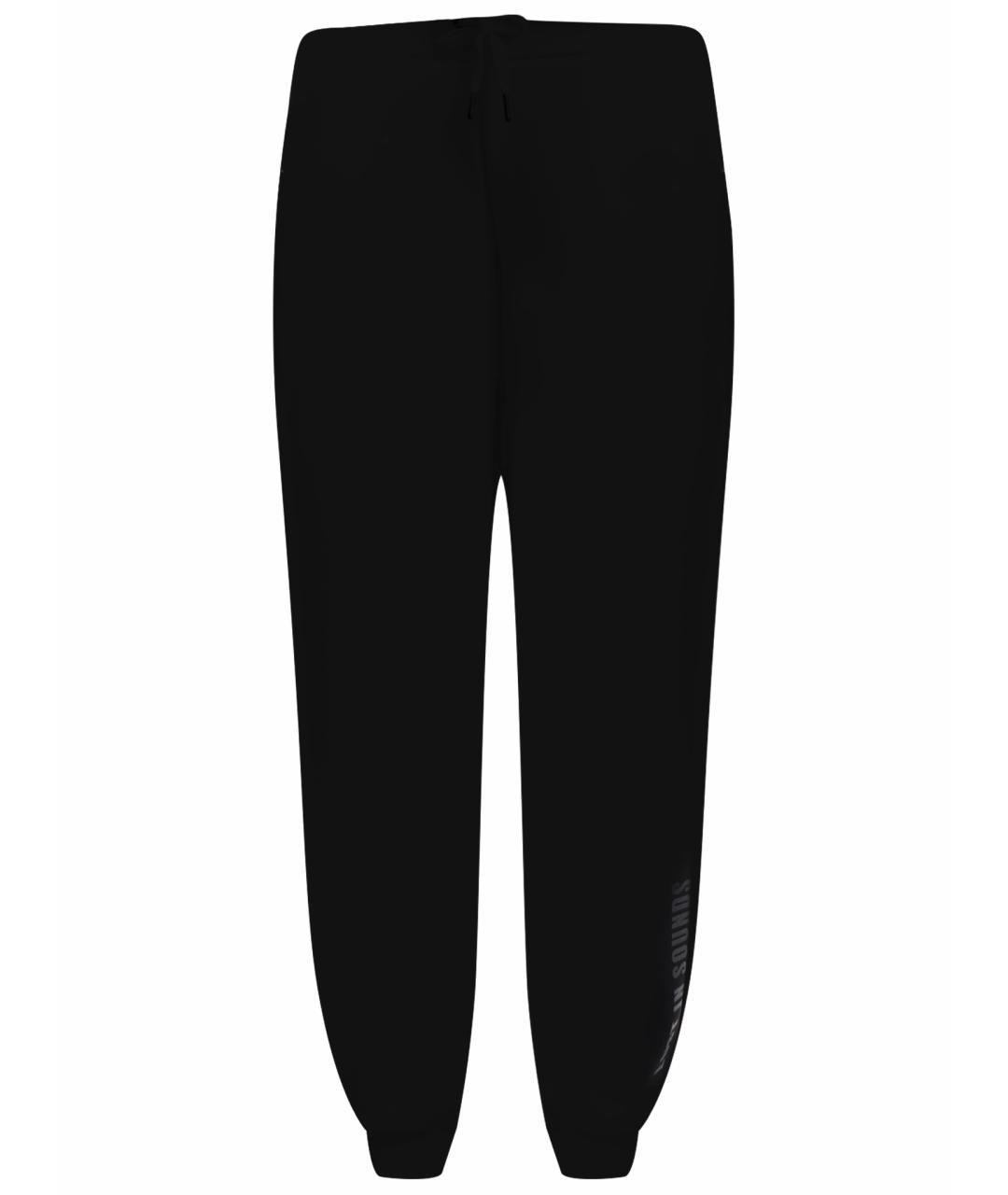 ARMANI EXCHANGE Черные полиэстеровые прямые брюки, фото 1