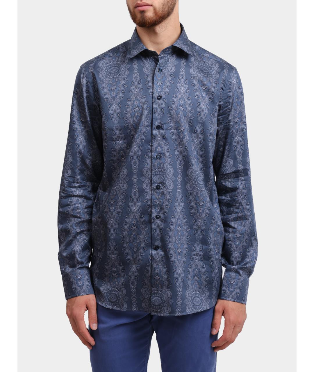 ETRO Синяя кэжуал рубашка, фото 5