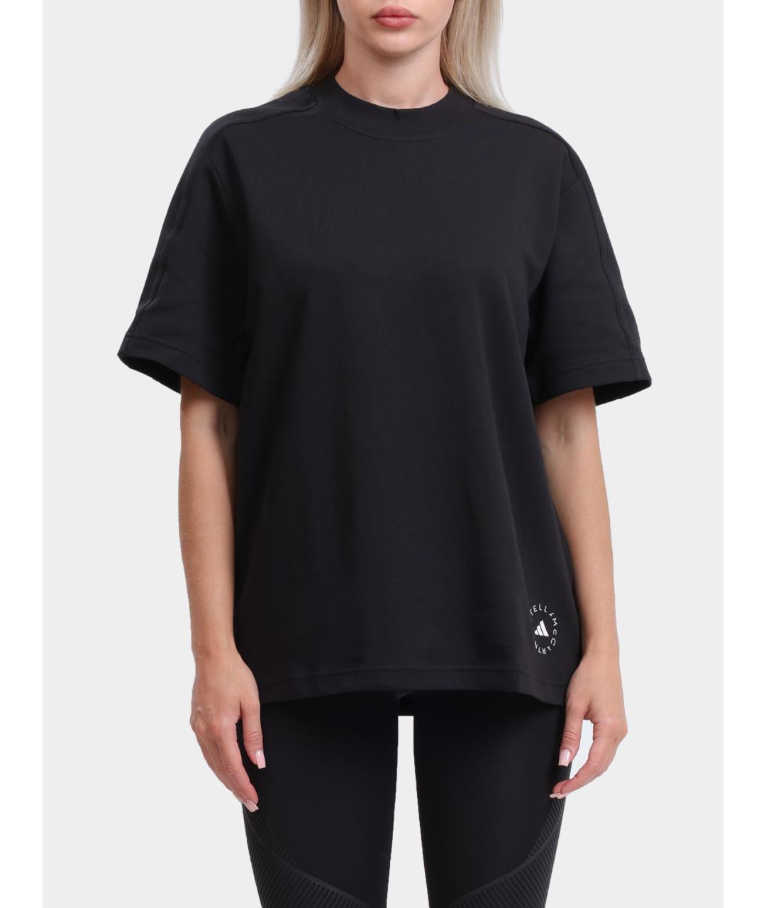 ADIDAS BY STELLA MCCARTNEY Черная полиамидовая футболка, фото 7