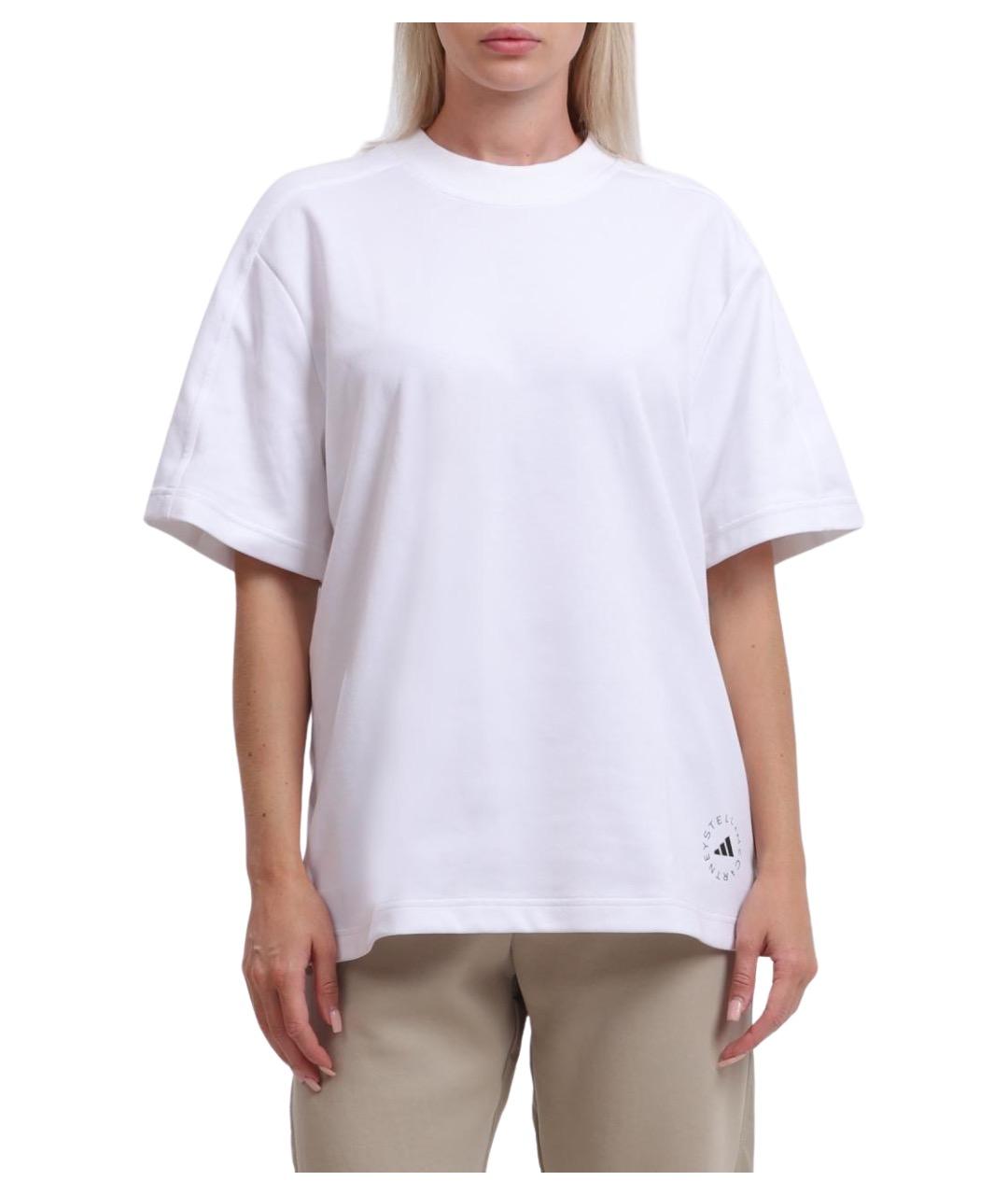 ADIDAS BY STELLA MCCARTNEY Белая хлопковая футболка, фото 1