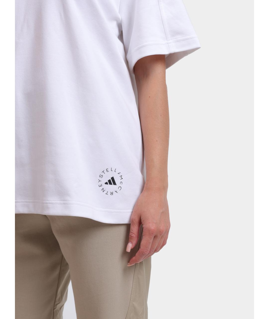 ADIDAS BY STELLA MCCARTNEY Белая хлопковая футболка, фото 4