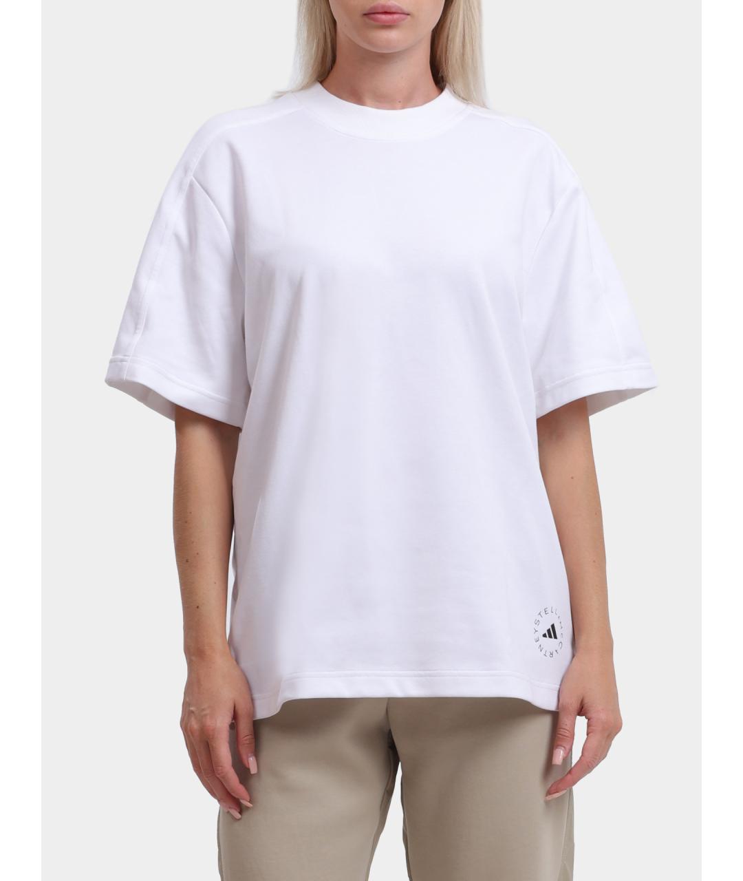 ADIDAS BY STELLA MCCARTNEY Белая хлопковая футболка, фото 6