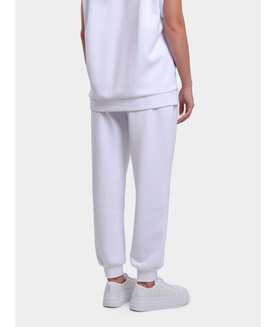 ARMANI EXCHANGE Белые полиэстеровые прямые брюки, фото 5