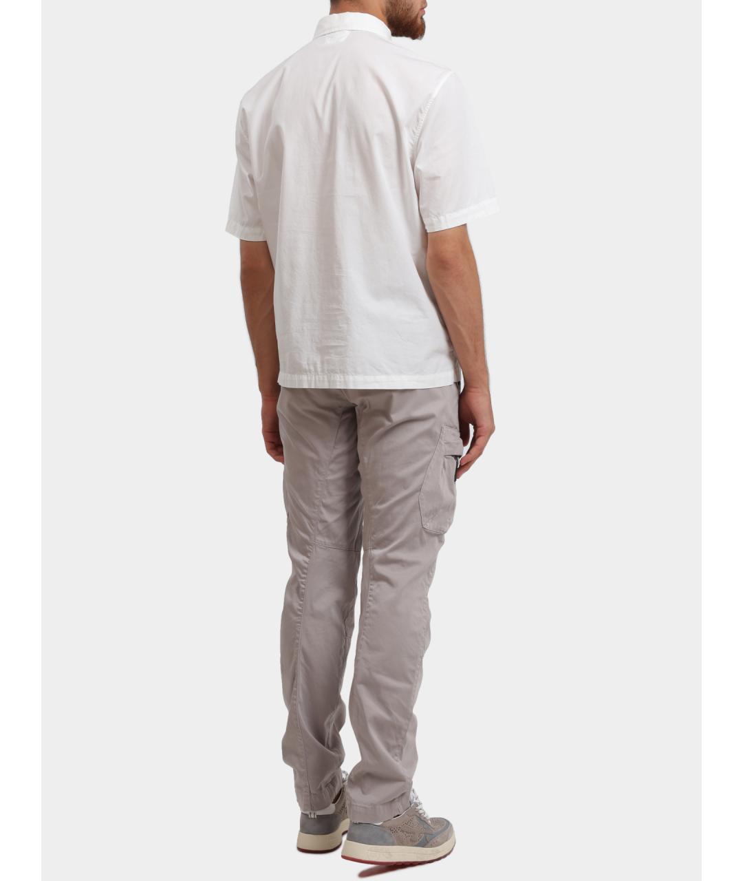 CP COMPANY Белая хлопковая кэжуал рубашка, фото 4