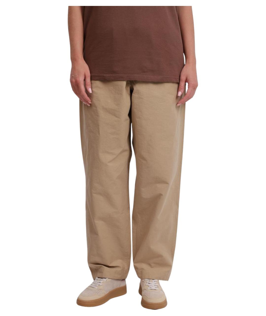 AUTRY Бежевые прямые брюки, фото 1