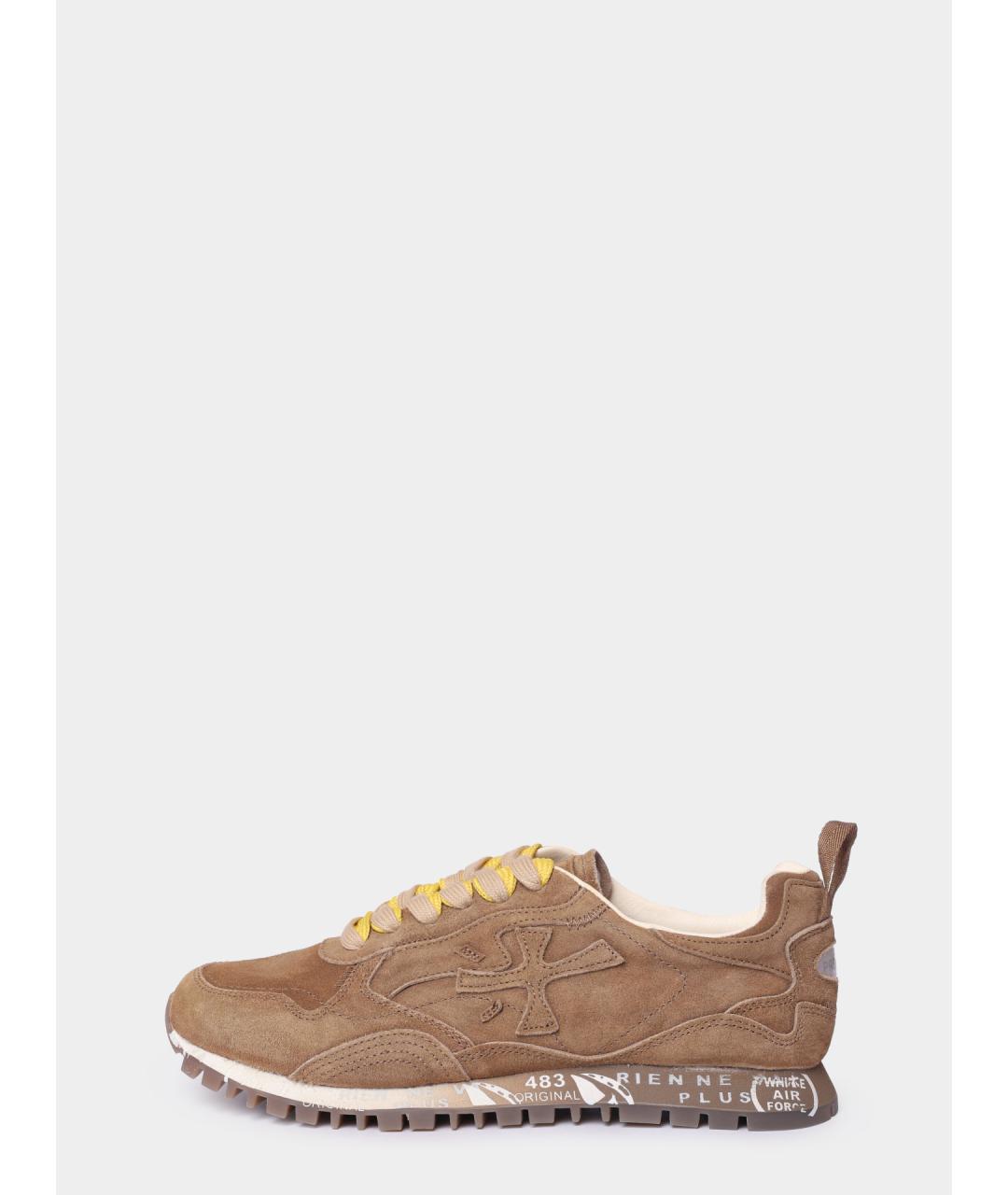 PREMIATA Коричневые замшевые кроссовки, фото 6