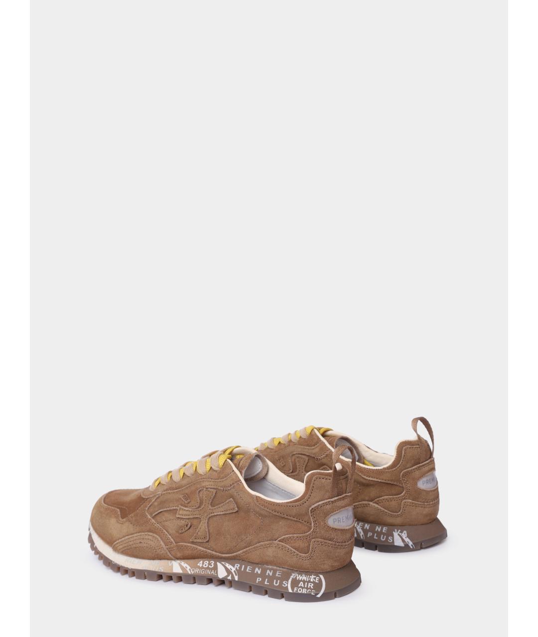 PREMIATA Коричневые замшевые кроссовки, фото 5