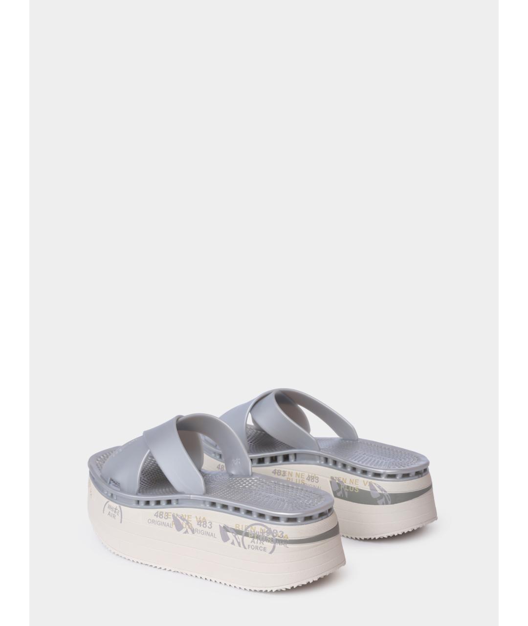 PREMIATA Серебряные кожаные сабо, фото 4