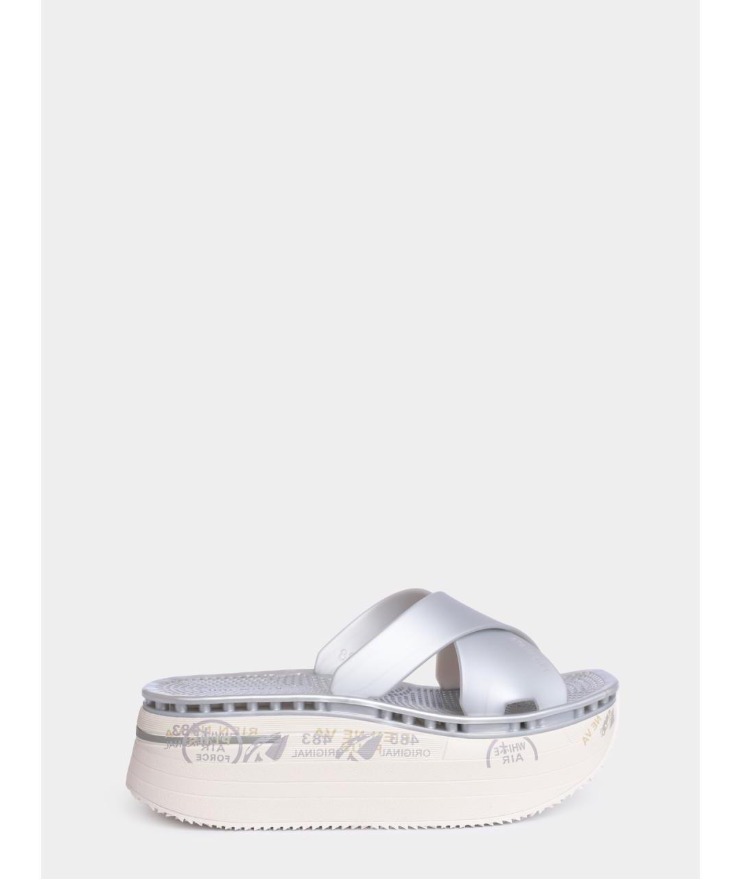 PREMIATA Серебряные кожаные сабо, фото 5