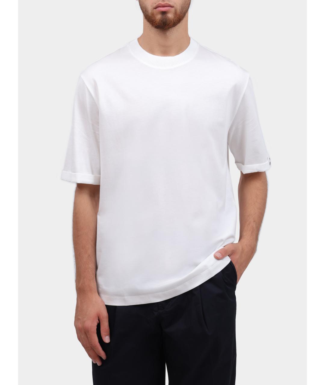 ARMANI EXCHANGE Белая хлопковая футболка, фото 6