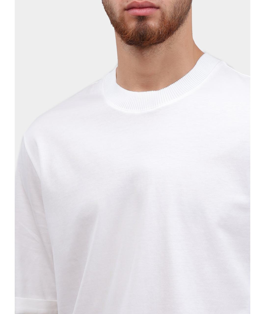 ARMANI EXCHANGE Белая хлопковая футболка, фото 4