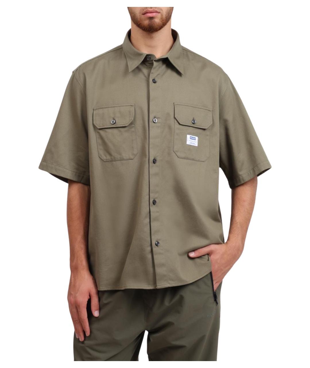 HUGO Зеленая хлопковая кэжуал рубашка, фото 1