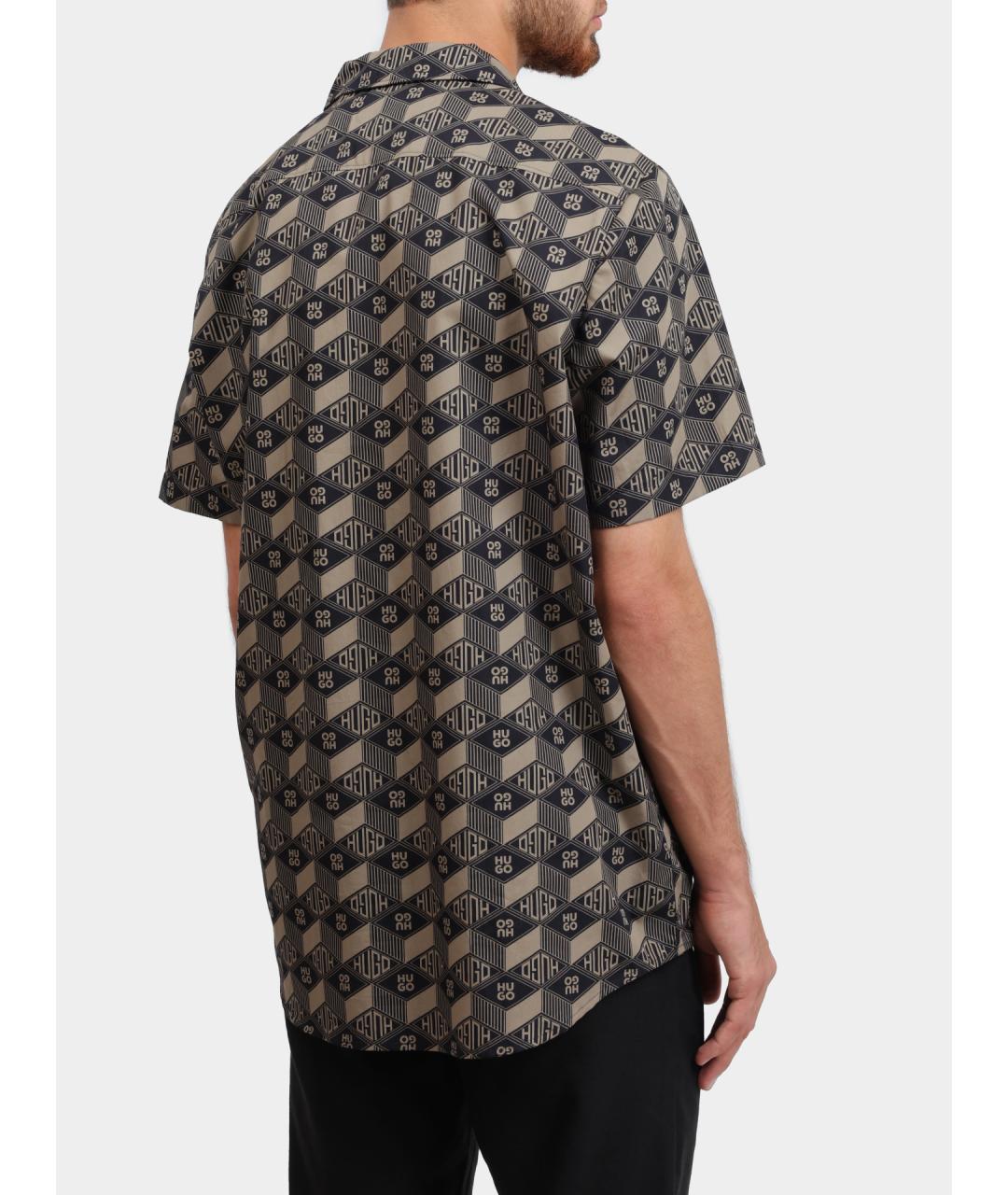 HUGO Мульти хлопковая кэжуал рубашка, фото 6