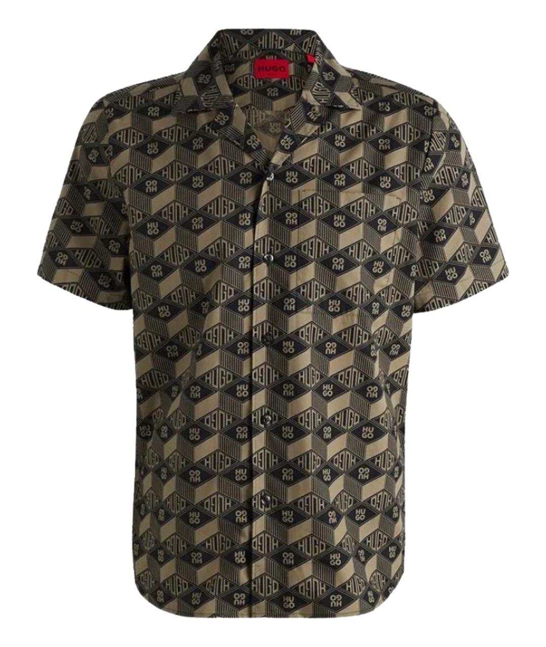 HUGO Мульти хлопковая кэжуал рубашка, фото 1