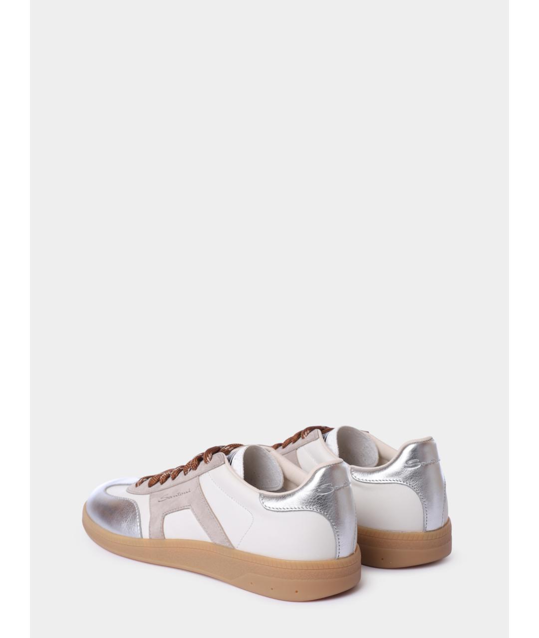 SANTONI Мульти кожаные кеды, фото 6