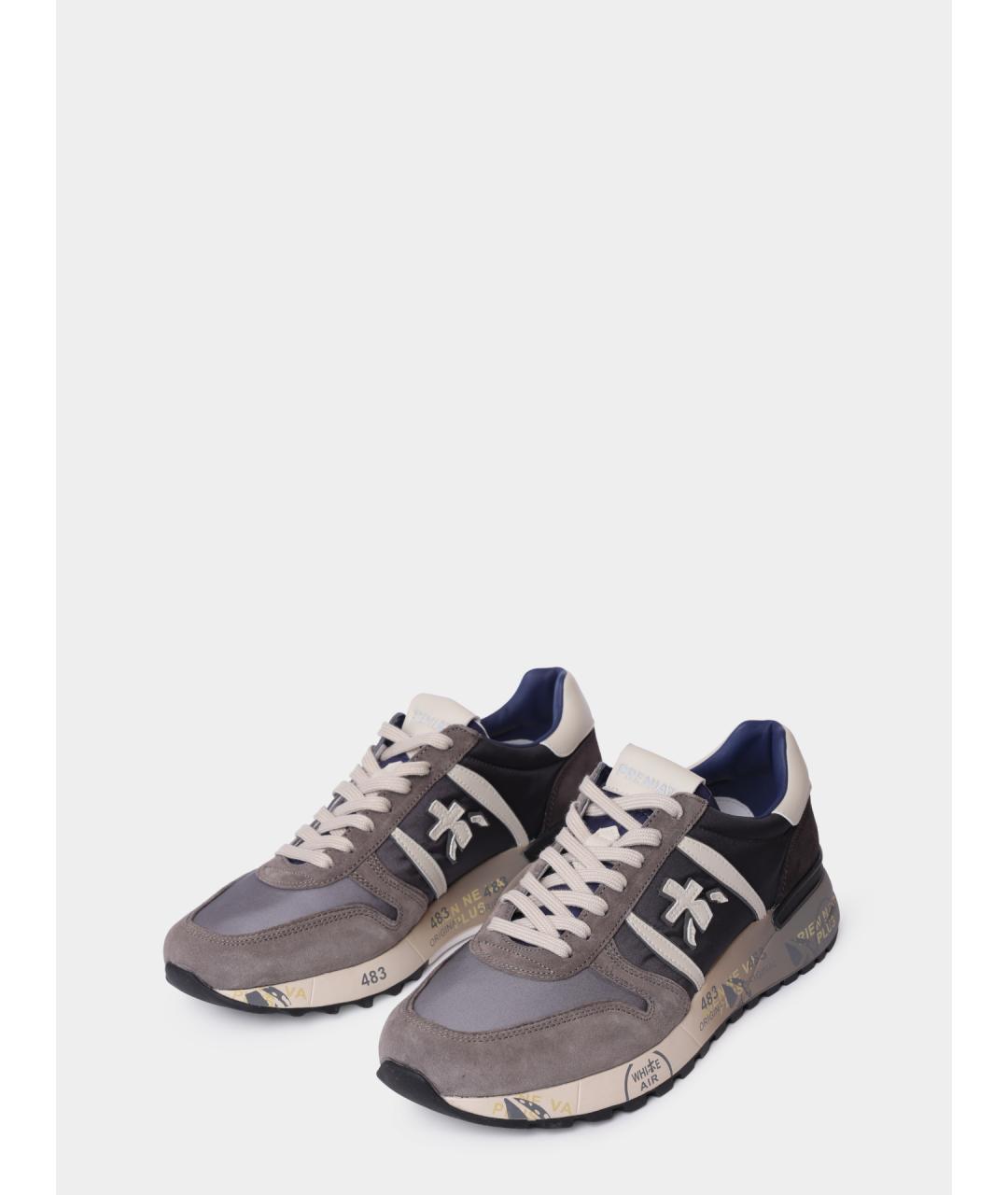 PREMIATA Мульти замшевые высокие кроссовки / кеды, фото 2