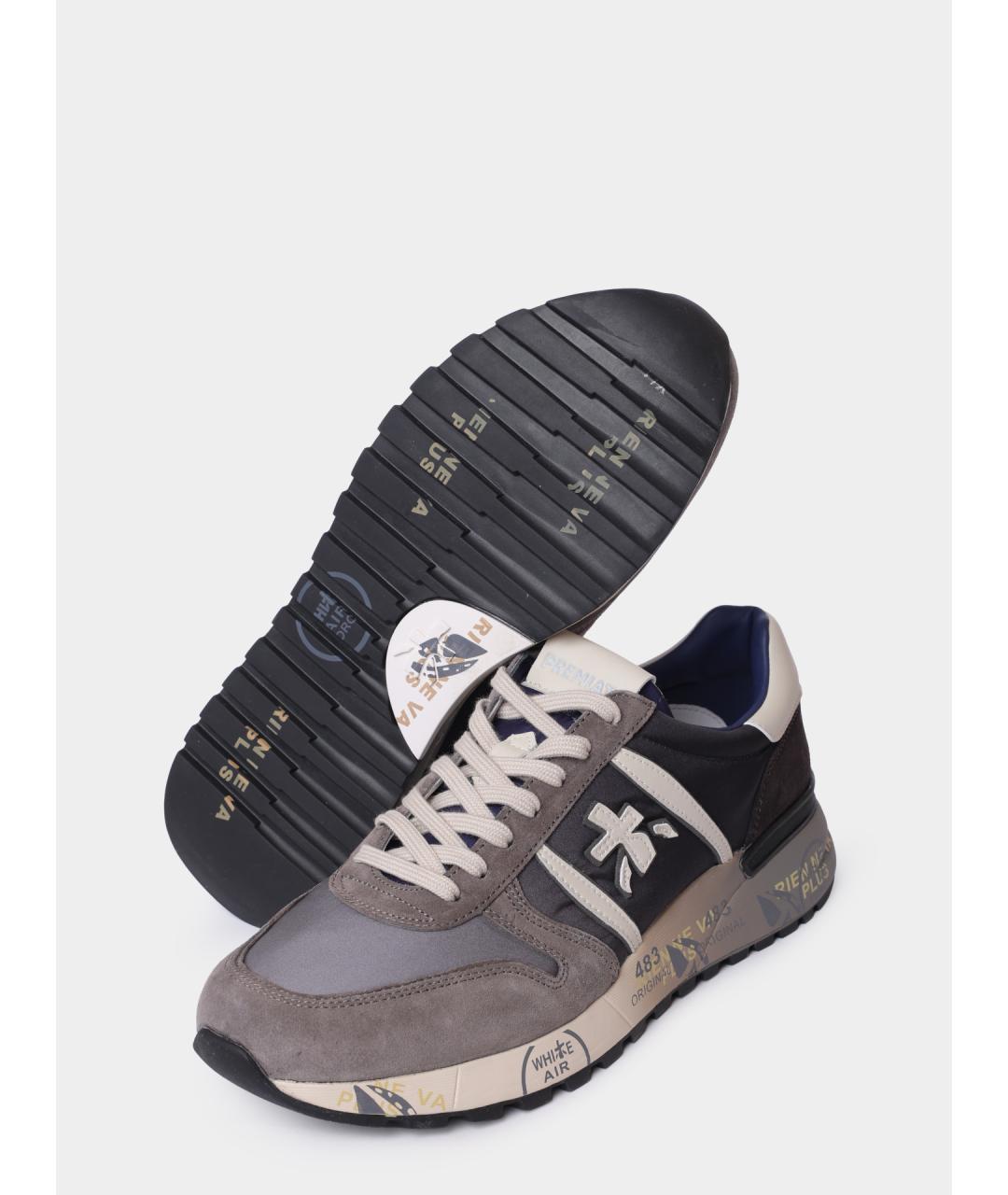 PREMIATA Мульти замшевые высокие кроссовки / кеды, фото 4