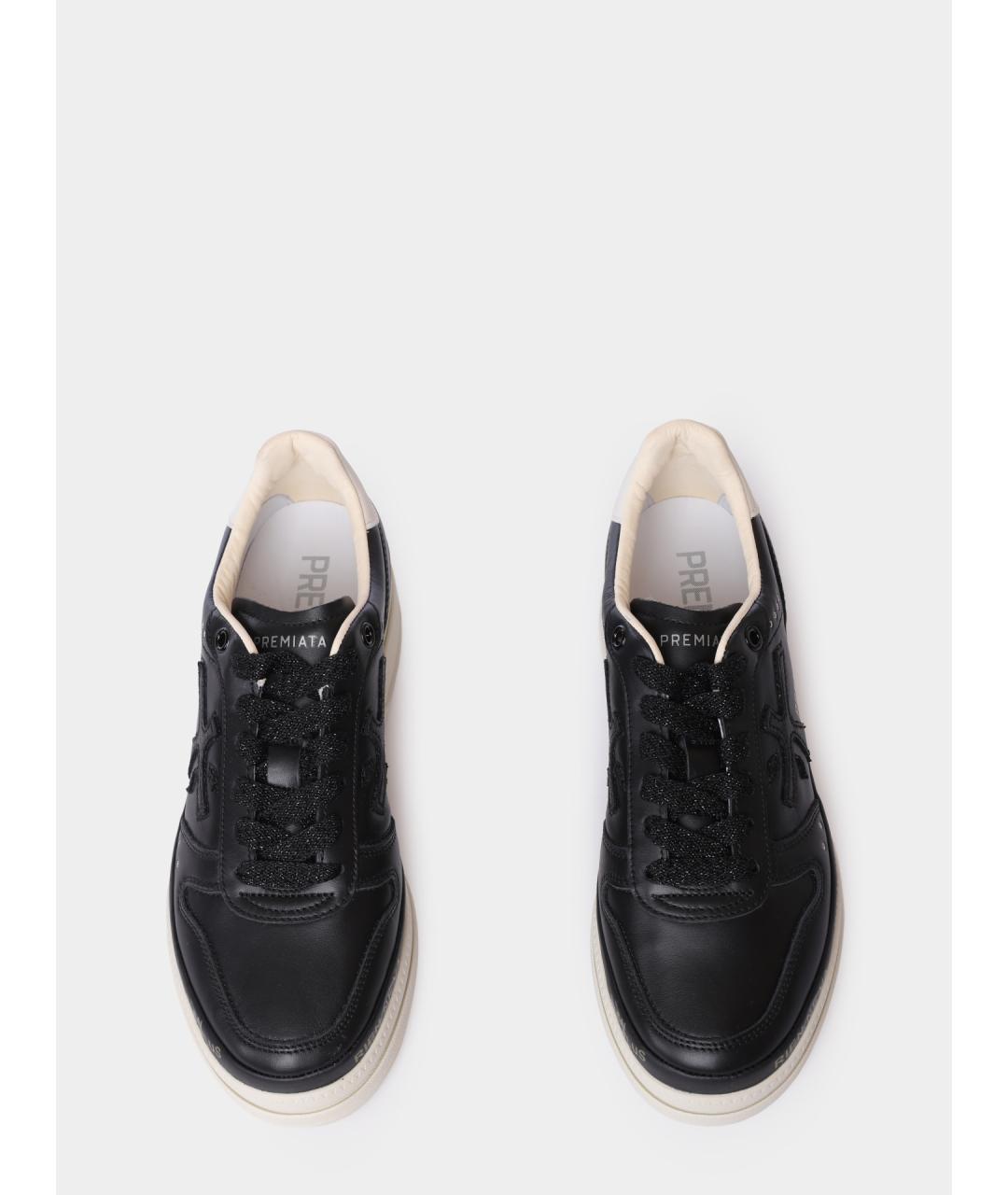 PREMIATA Черные кожаные кеды, фото 3