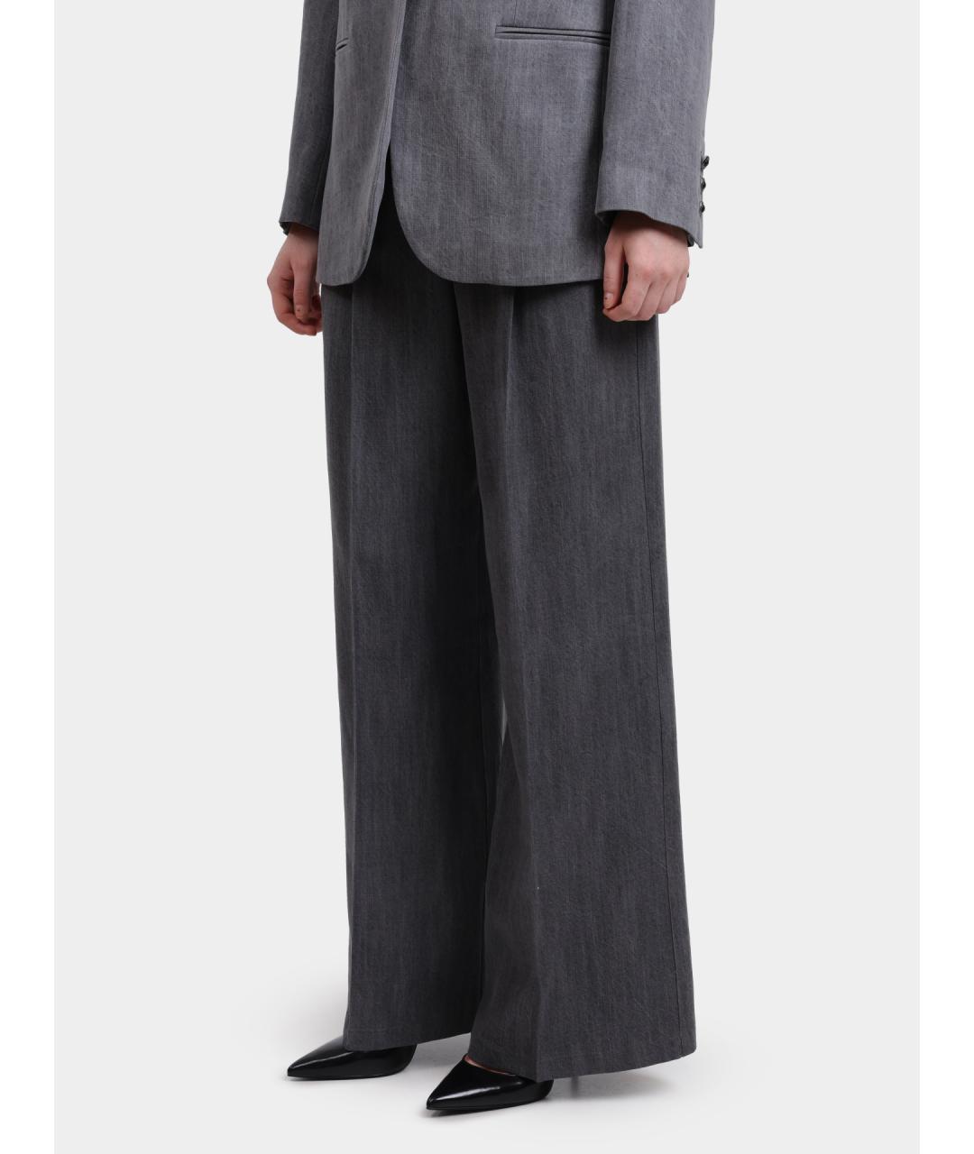 LIU JO Серые прямые брюки, фото 3