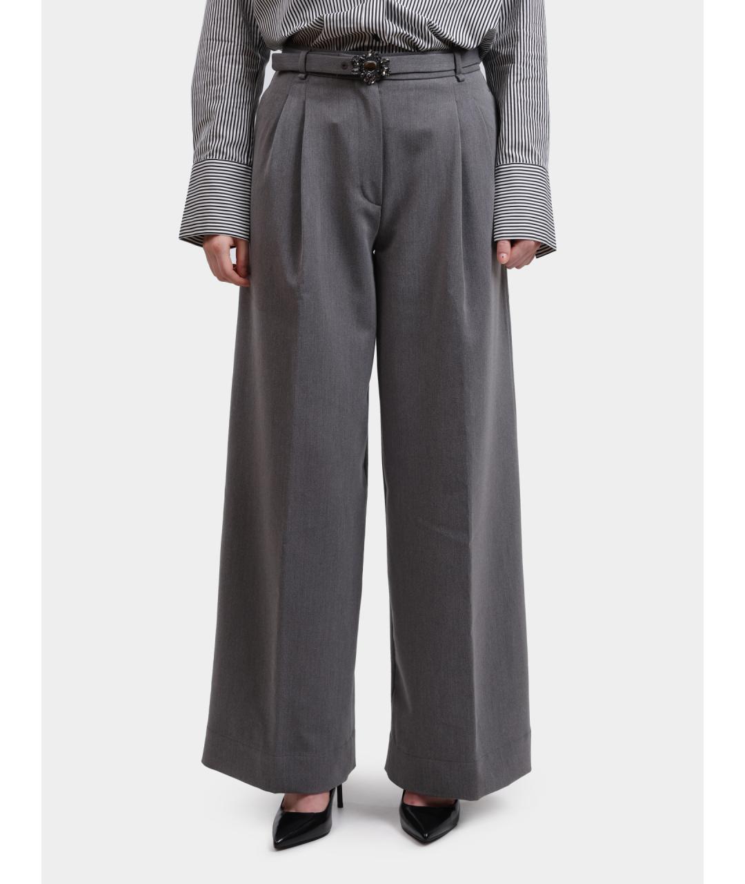 LIU JO Серые прямые брюки, фото 6