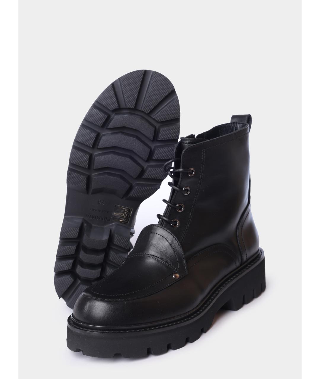PREMIATA Черные кожаные ботинки, фото 4