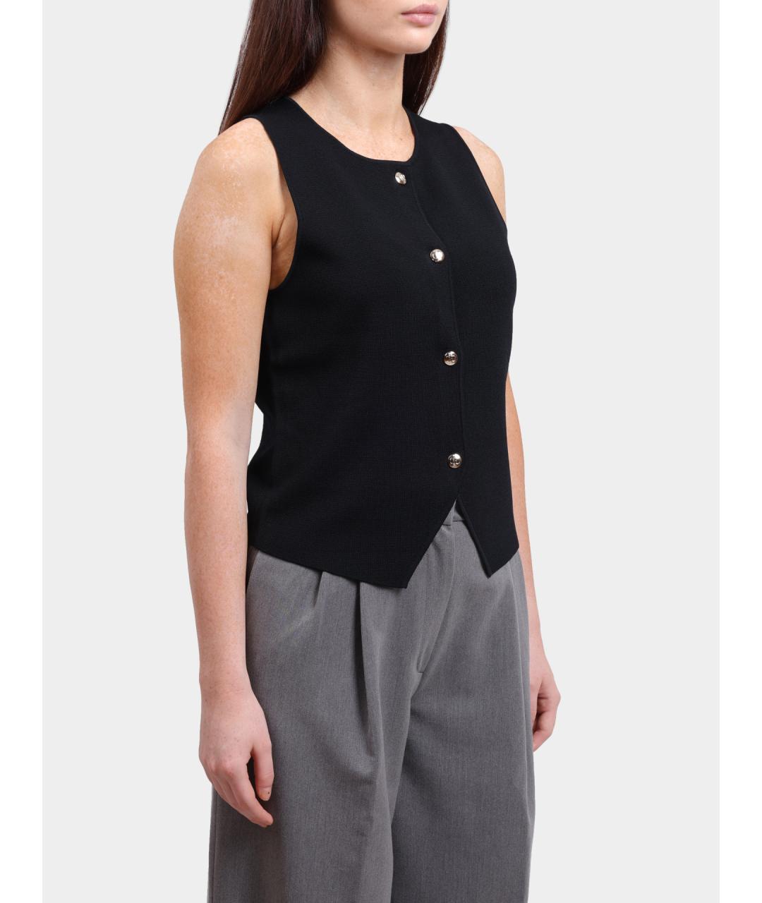 LIU JO Черная жилетка, фото 3
