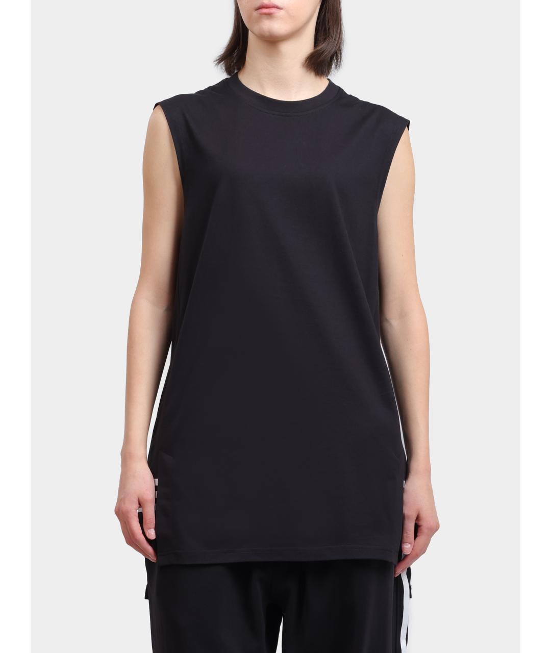 Y-3 Черная хлопковая майка, фото 6