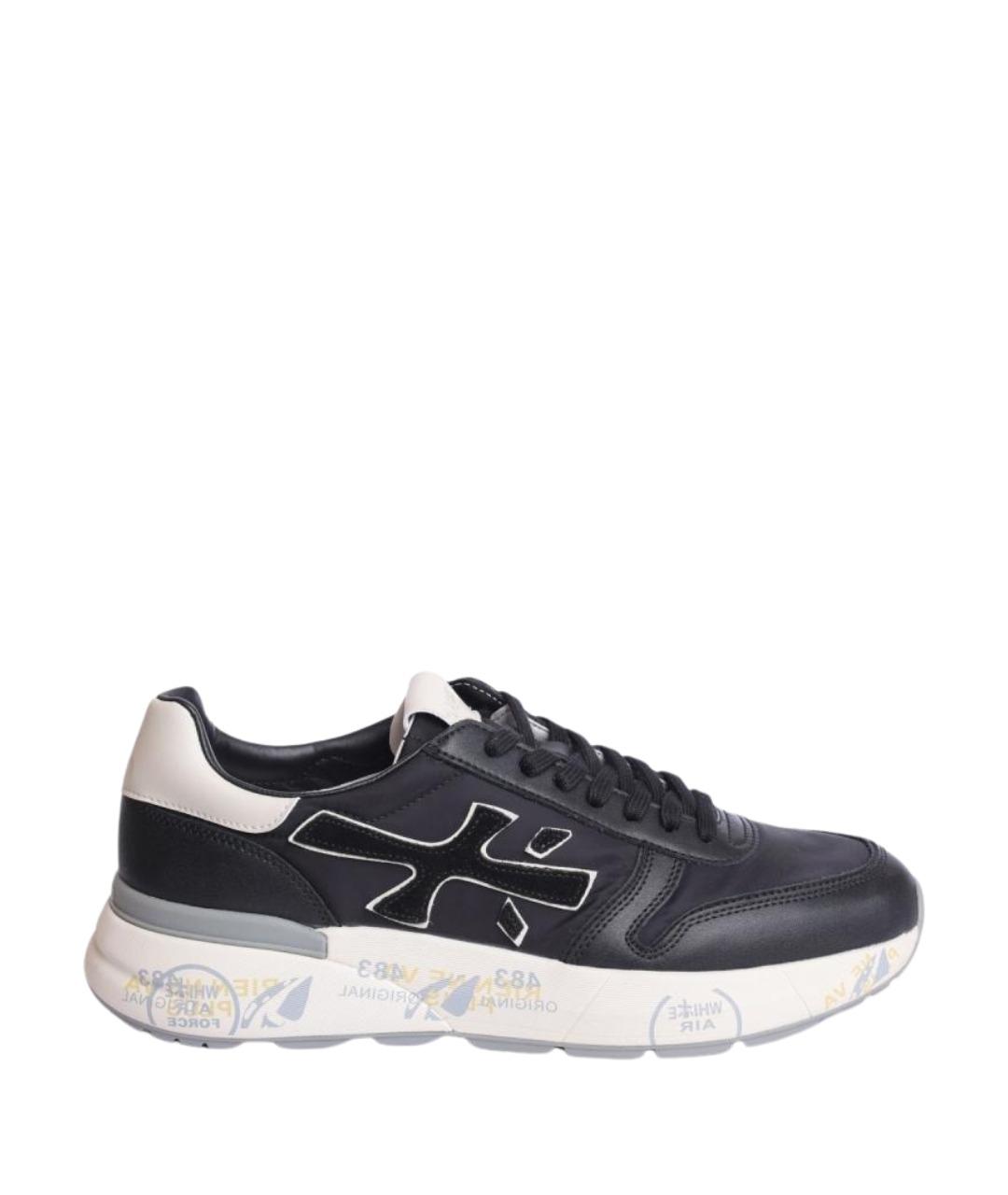 PREMIATA Черные низкие кроссовки / кеды, фото 1