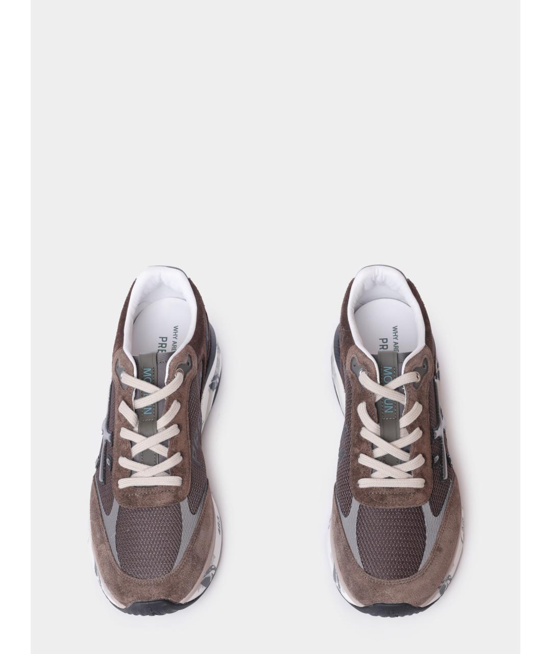 PREMIATA Коричневые низкие кроссовки / кеды, фото 3