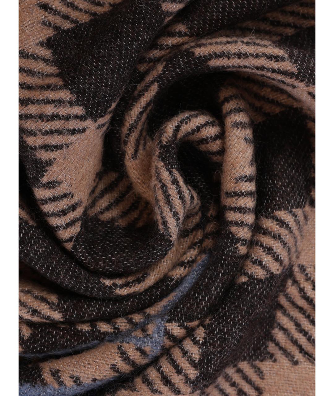 EMPORIO ARMANI Коричневый шарф, фото 2