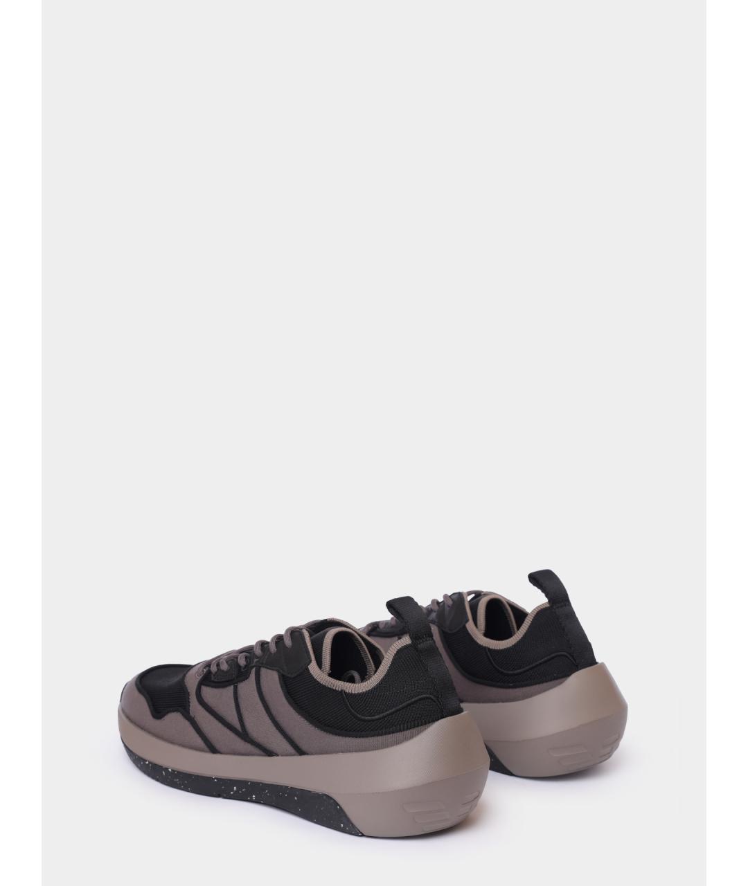 EMPORIO ARMANI Мульти текстильные низкие кроссовки / кеды, фото 5