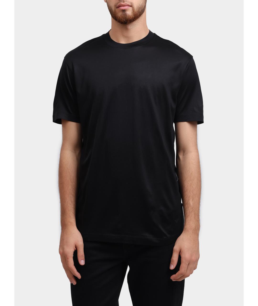 EMPORIO ARMANI Черная футболка, фото 5