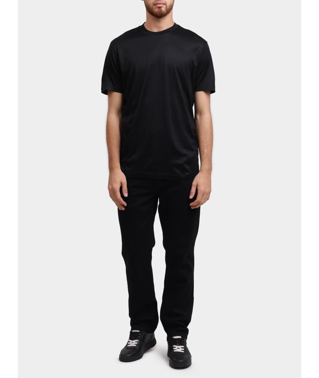 EMPORIO ARMANI Черная футболка, фото 2