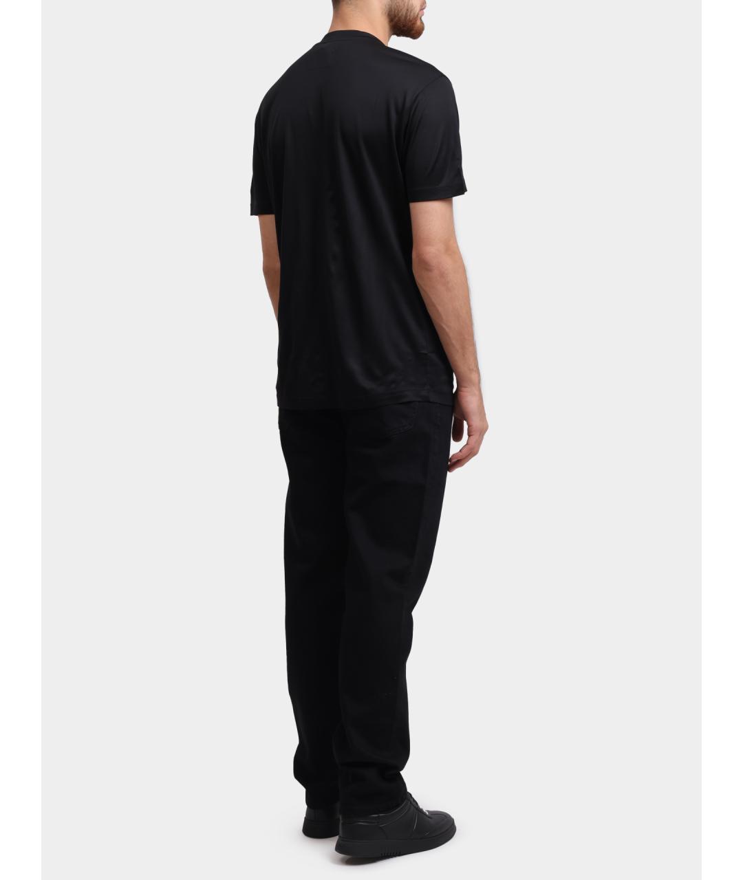 EMPORIO ARMANI Черная футболка, фото 4