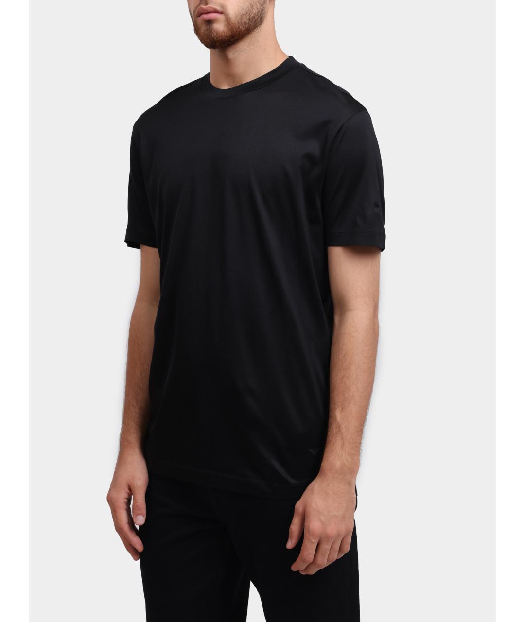EMPORIO ARMANI Черная футболка, фото 3