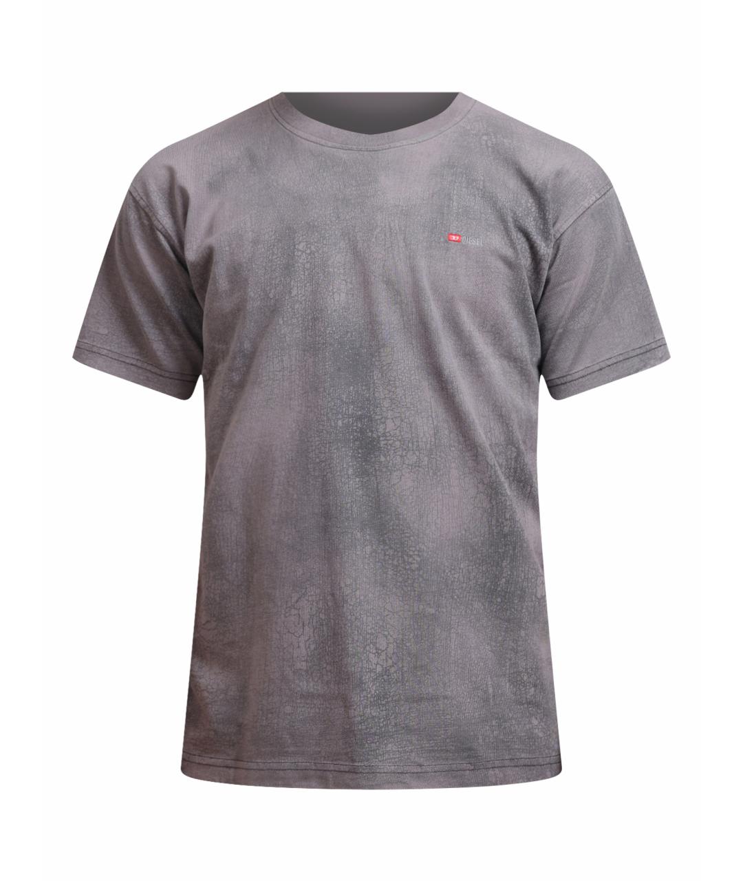 DIESEL Серая хлопковая футболка, фото 1