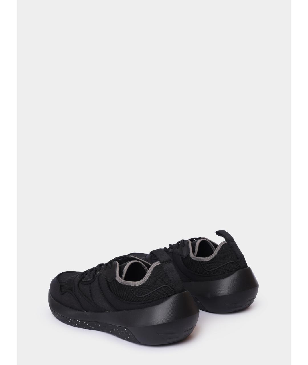EMPORIO ARMANI Черные текстильные высокие кроссовки / кеды, фото 5