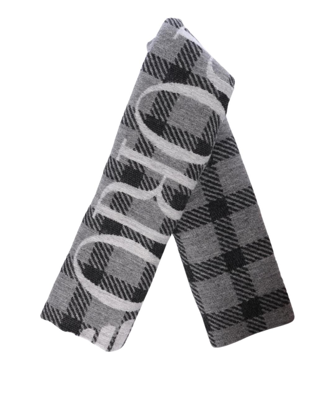 EMPORIO ARMANI Серый шарф, фото 1