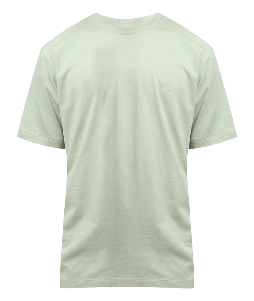 Y-3 Салатовая хлопковая футболка, фото 1