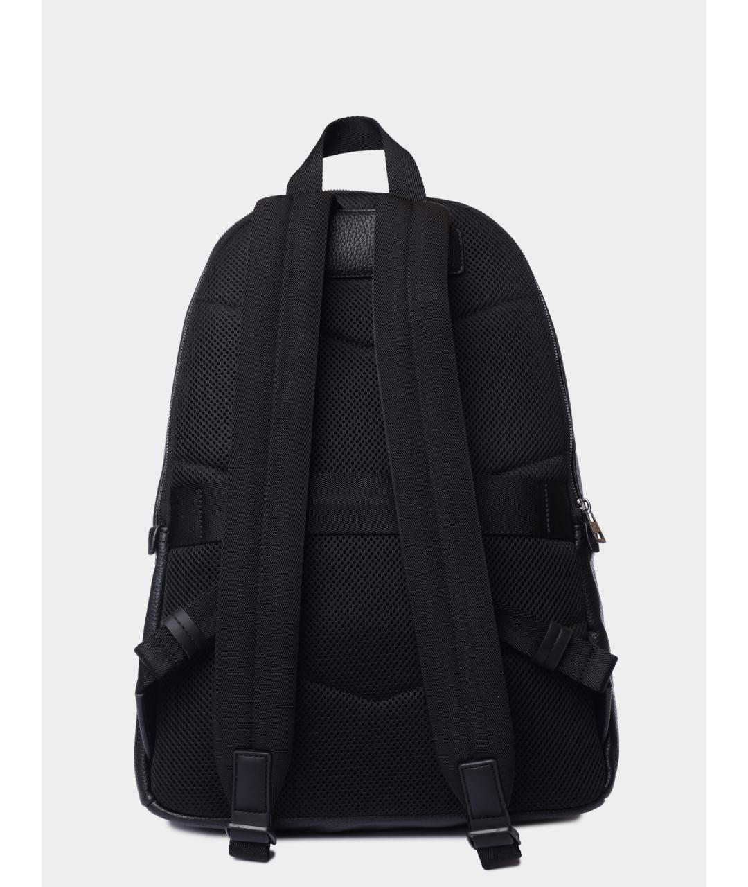 HUGO Черный рюкзак из искусственной кожи, фото 5