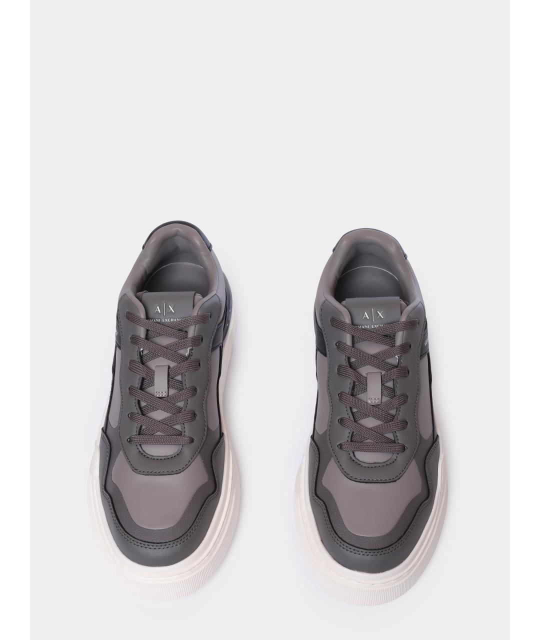 ARMANI EXCHANGE Серые высокие кроссовки / кеды, фото 3