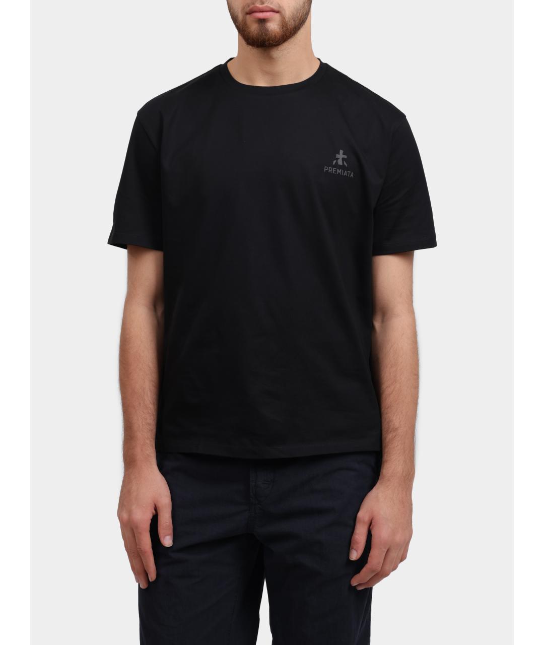 PREMIATA Черная хлопковая футболка, фото 5